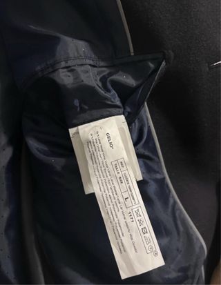 Cappotto uomo Celio misto lana blu