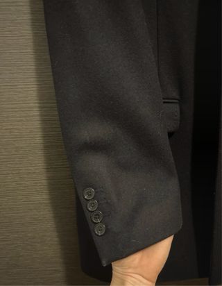 Cappotto uomo Celio misto lana blu