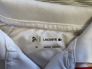 Polo Lacoste Roland Garros Djokovic Talla 14