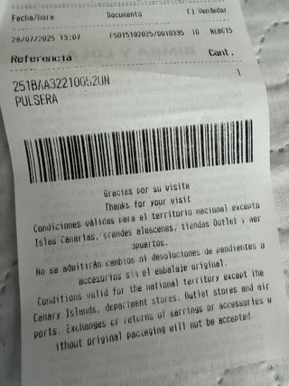 Pulsera Bimba y Lola perlas y dorada