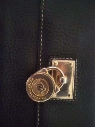 Cartera monedero Piel Victorio & Lucchino Negra