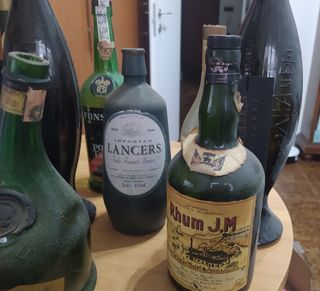 Bottiglie liquore vuote vintage