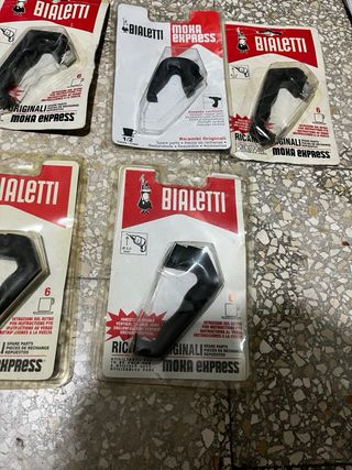 lotto 7 Manici Moka Bialetti Originali