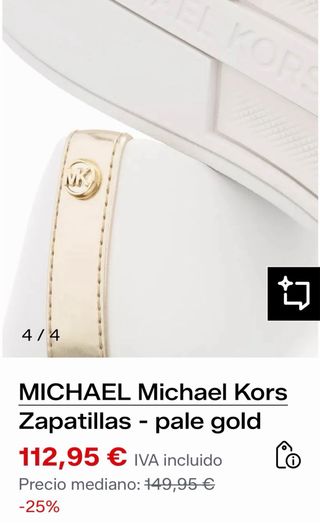 Zapatillas Michael Kors Blancas Mujer Talla 40