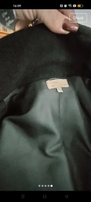 Cappotto uomo lungo nero..spal52.asc67 man62 lu113