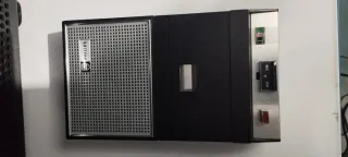 Magnetófono Vintage Philips Negro/Plata