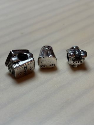 Lote 8 charms Pandora plata 925