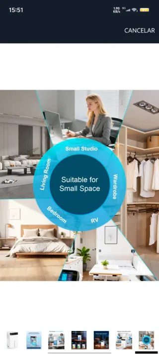 Deshumidificador Eléctrico Blanco