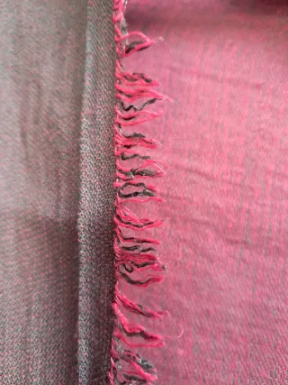 Sciarpa doubleface grigio/viola