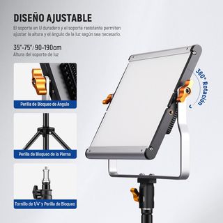 2 iluminadores LED (480+480) + 2 suportes