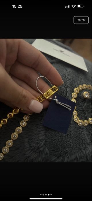 Conjunto Swarovski Collar, Pulsera y Pendientes