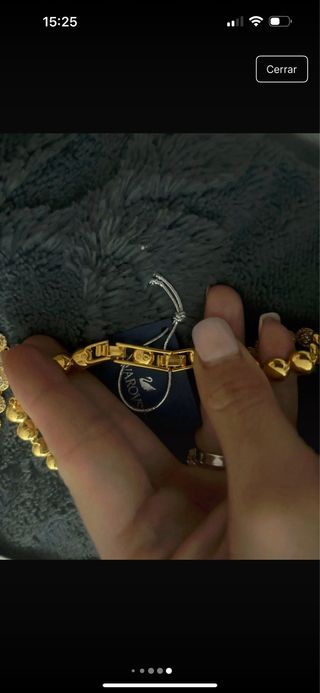 Conjunto Swarovski Collar, Pulsera y Pendientes