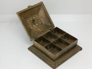 Antigua caja bronce S. XIX Art Nouveau