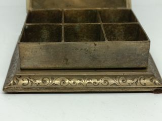 Antigua caja bronce S. XIX Art Nouveau