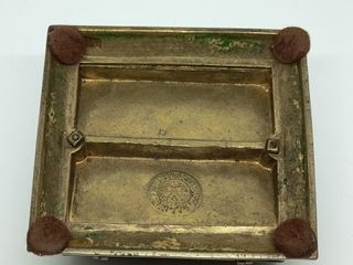 Antigua caja bronce S. XIX Art Nouveau