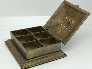 Antigua caja bronce S. XIX Art Nouveau