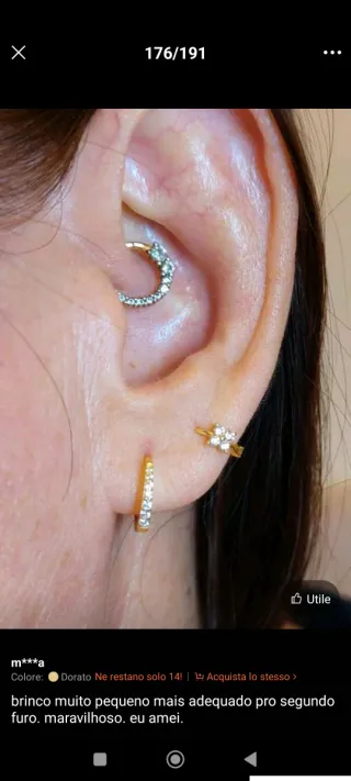 Orecchini fiore zirconi S925 argento sterling