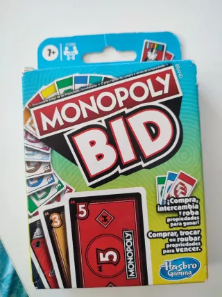 Monopoly Bid Juego de Cartas Hasbro