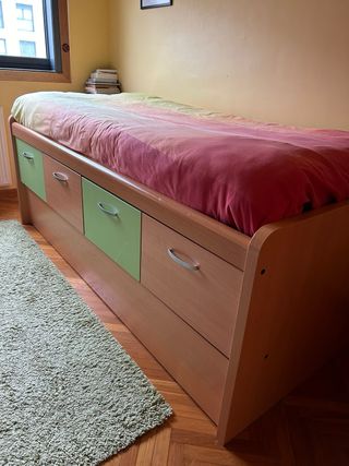 Cama nido con cajones madera