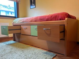 Cama nido con cajones madera