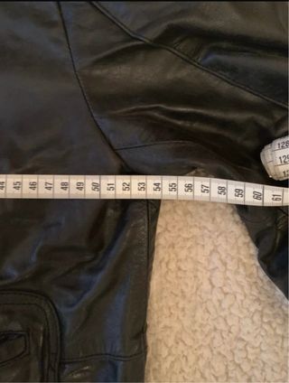 Cazadora Zara Cuero Negra Talla M de hombre