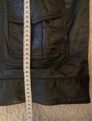 Cazadora Zara Cuero Negra Talla M de hombre