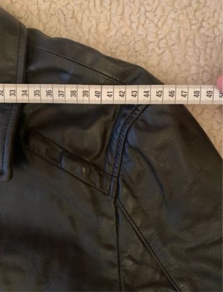 Cazadora Zara Cuero Negra Talla M de hombre