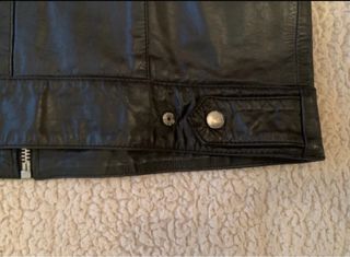 Cazadora Zara Cuero Negra Talla M de hombre