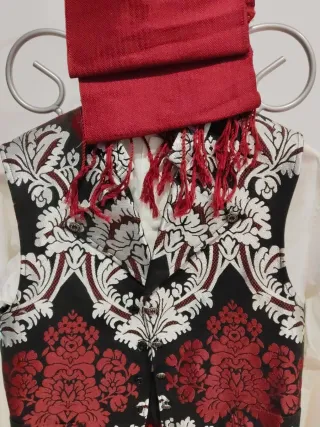 Traje Fallero negro y rojo