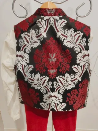 Traje Fallero negro y rojo