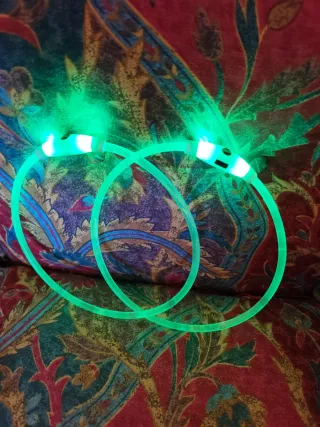 2 Collares LED Luminosos para Perro