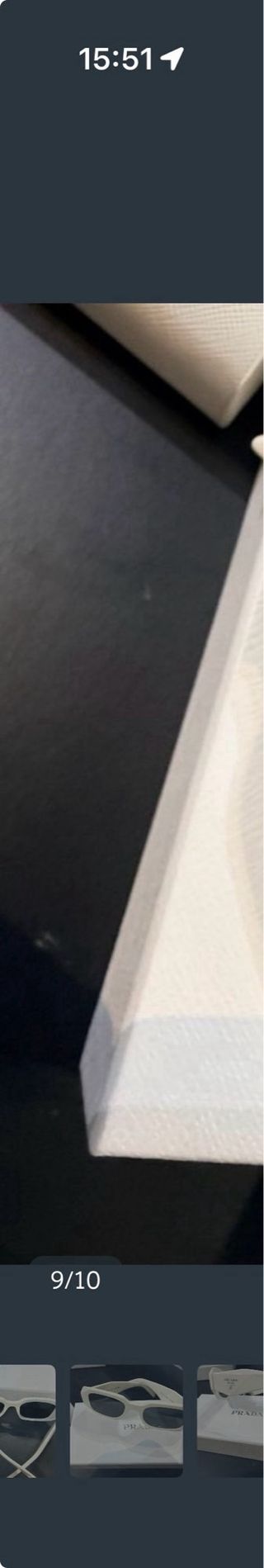 Gafas de sol Prada blancas y negras