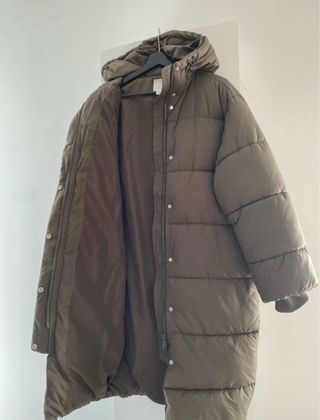 Parka oversized acolchada H&M verde militar