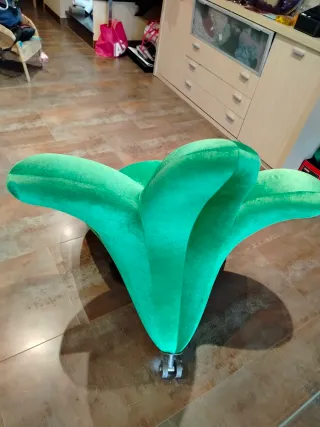 Sillón butaca Diseño japonés verde terciopelo