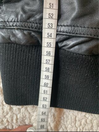 Cazadora bomber piel negra Jack Jones