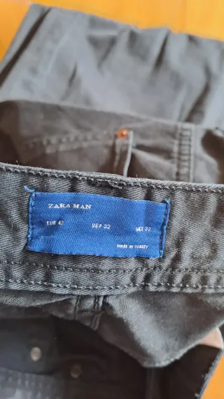 Vaqueros negros Zara hombre Talla 42