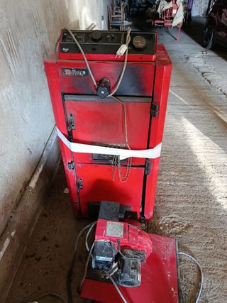 Caldera Roca P30 leña y carbón 4 elementos