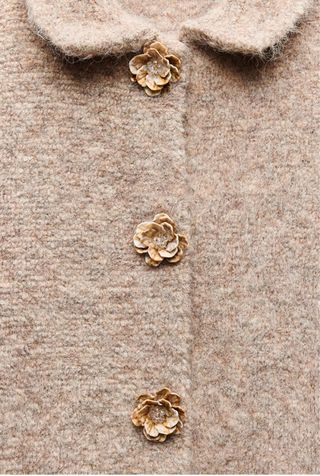 Chaqueta Zara efecto pelo botines flor