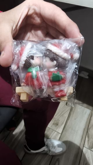 Estatuillas Navideñas Pareja Adorno