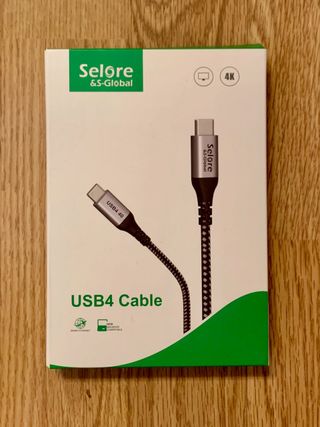 Cable USB-C 4/Thunderbolt 3 1,2m 100W 40Gbps NUEVO