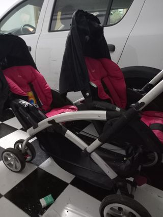 DisneyDuobuggy carro gemelar rosa