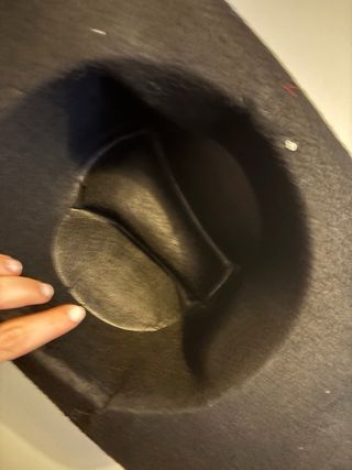 Sombrero vaquero negro para disfraz