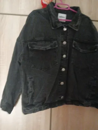 Chaqueta tejana negra