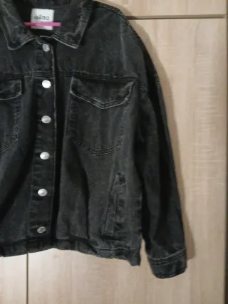 Chaqueta tejana negra