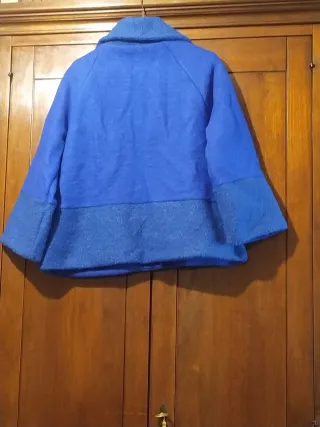 Cappottino blù donna a due sfumature