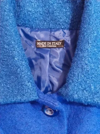 Cappottino blù donna a due sfumature