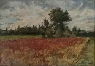 Dipinto olio su faesite Lamberto Lamberti