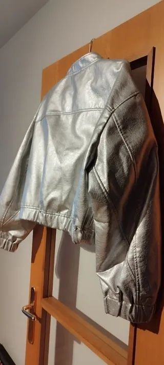 Chaqueta plateada Zara Talla XL