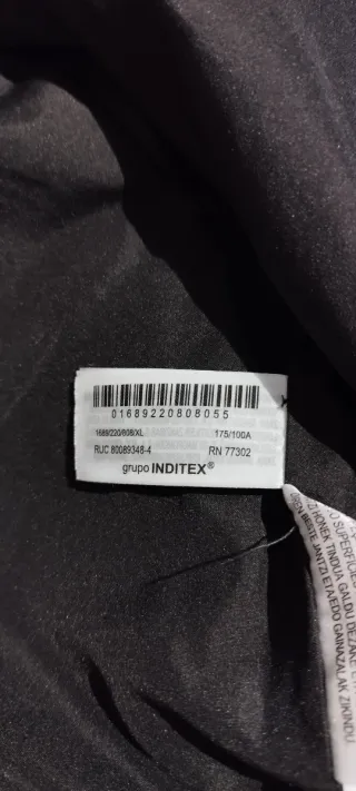 Chaqueta plateada Zara Talla XL