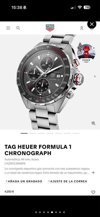 TAG Heuer Formula 1 Calibre 16 Reloj Cronógrafo